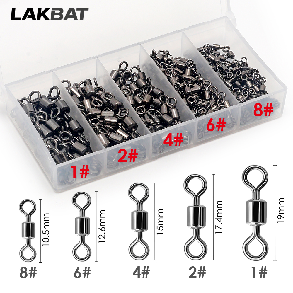 Baitcasting Reel - 100PCS Stainless Steel Fishing Swivel Bearing