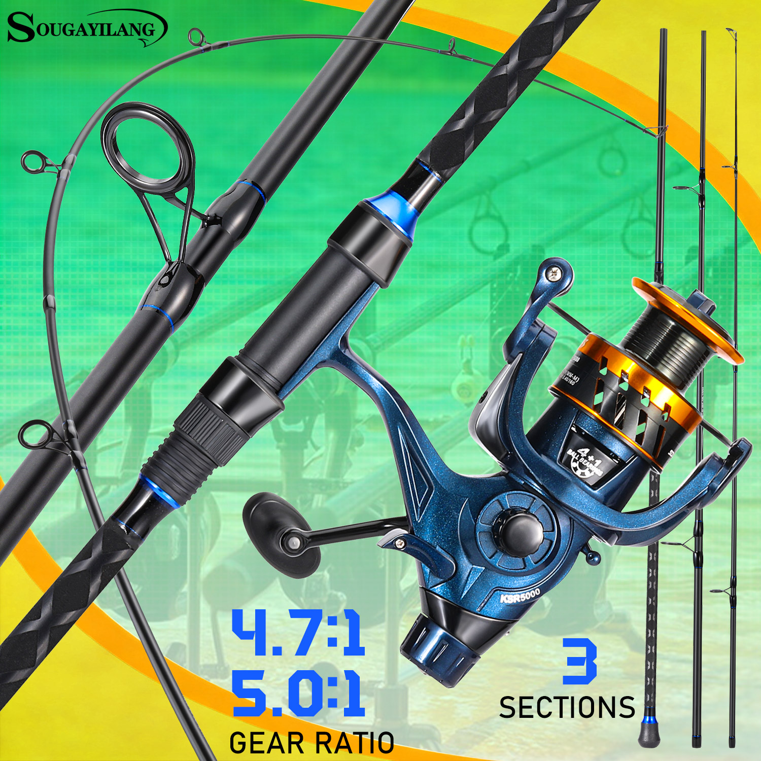 Sougayilang 3 Sections Surf Fi - Surf Reel review and price