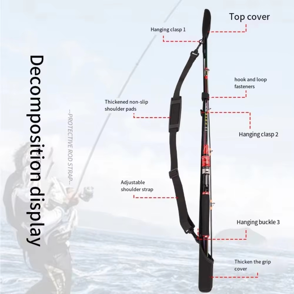  Adjustable Fishing Rod Stora - Reel Bag review and price