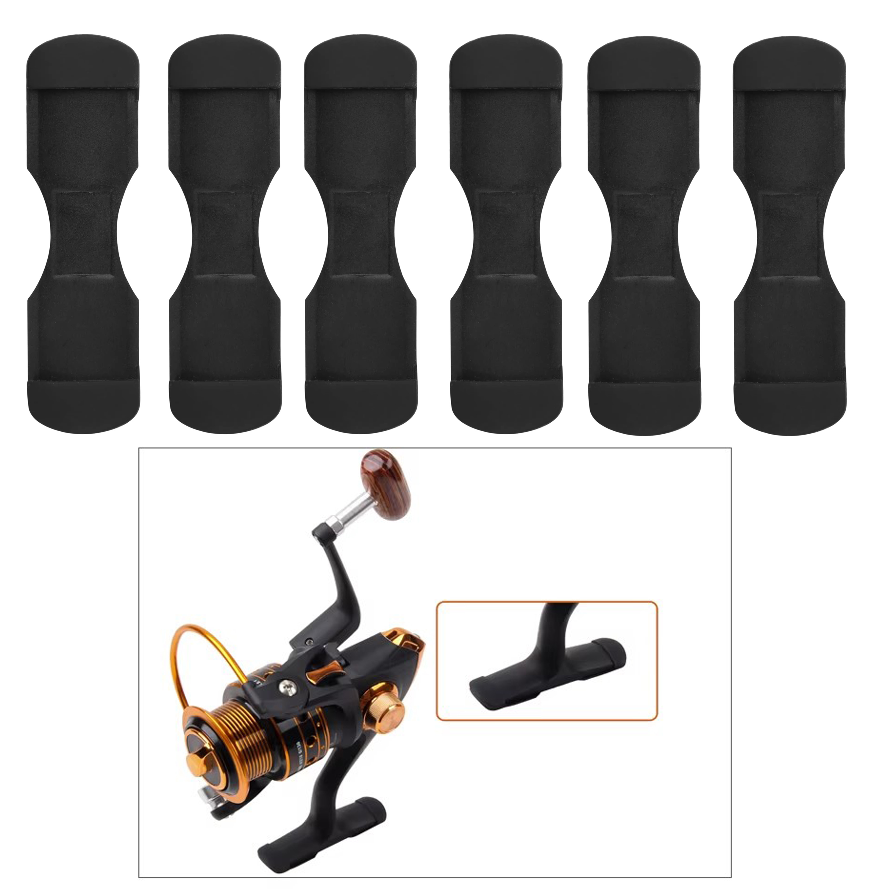 6pcs Black Rubber Fishing Reel - Trolling Reel review and price