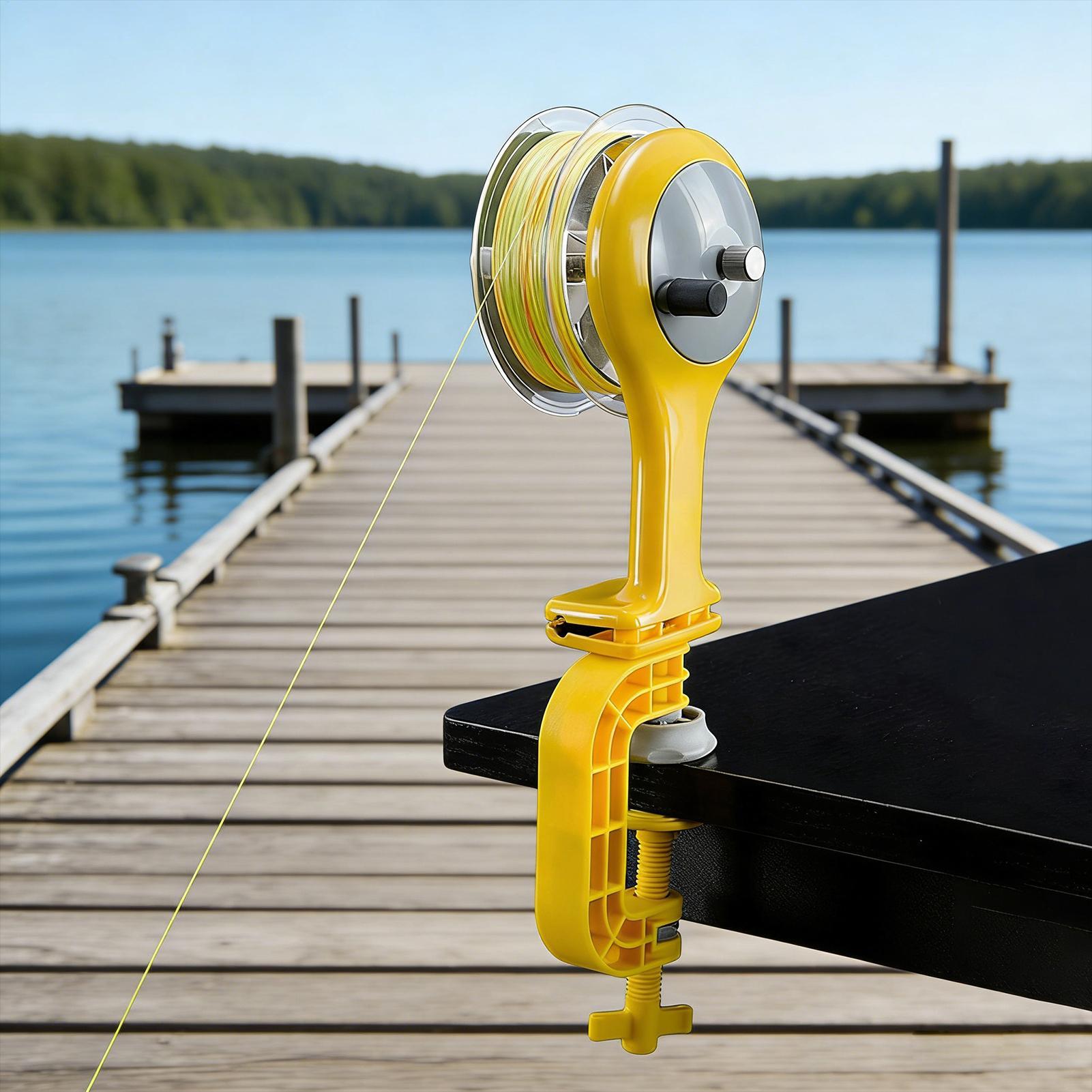 Fishing Line Spooler with Clam - Ice Fishing Reel review and price