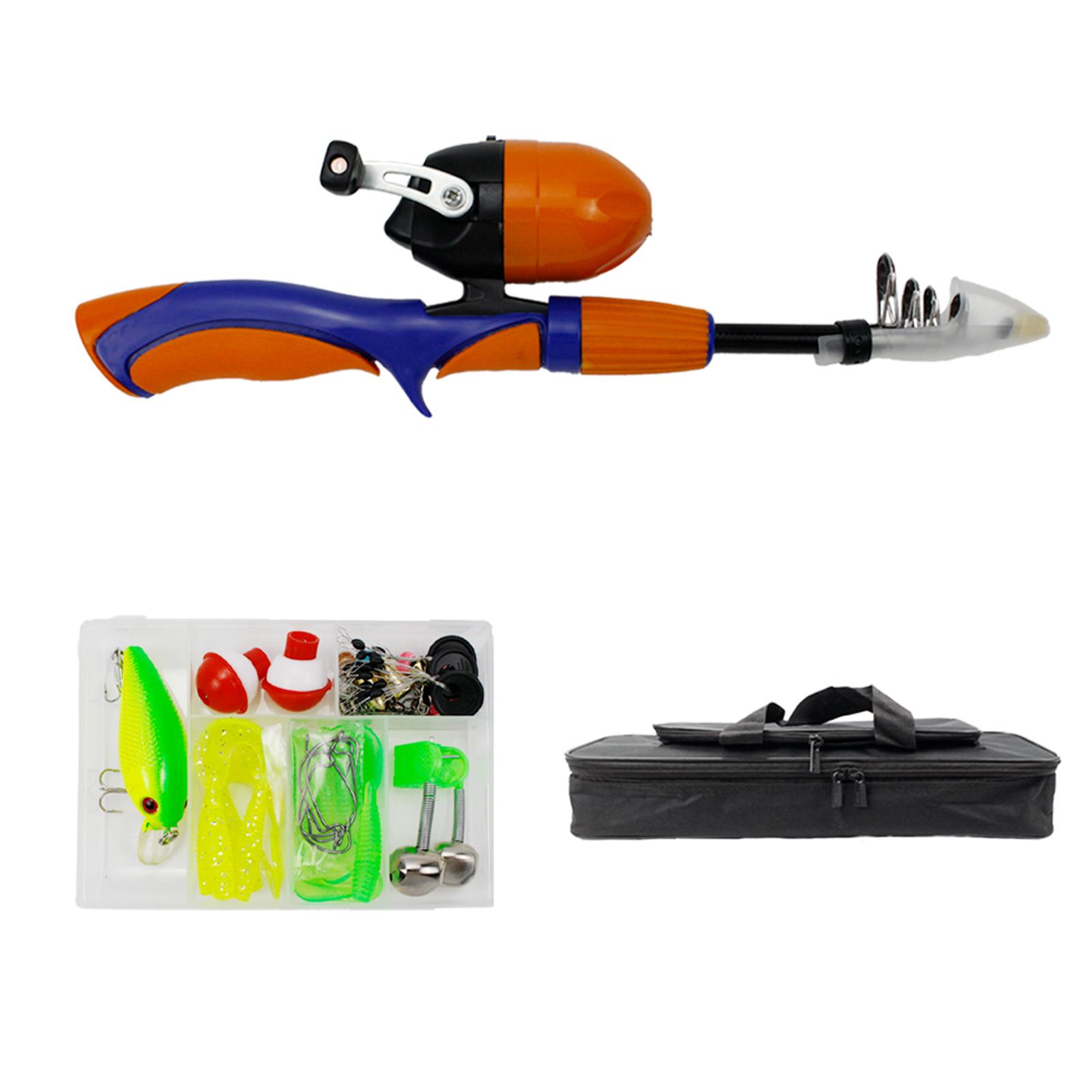 Kids Fishing Pole Travel Tote  - Spincast Reel review and price