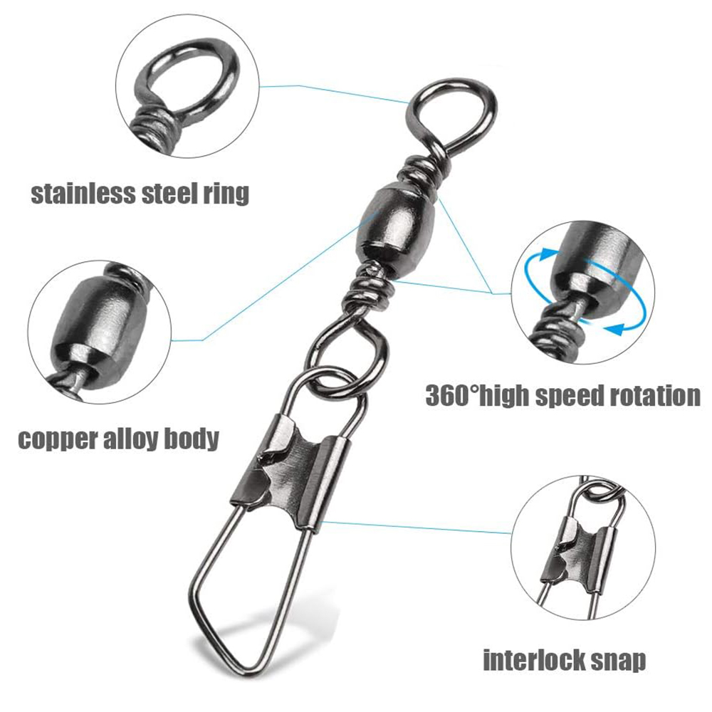 50Pcs Stainless Steel Snap Swi - Baitcasting Reel review and price