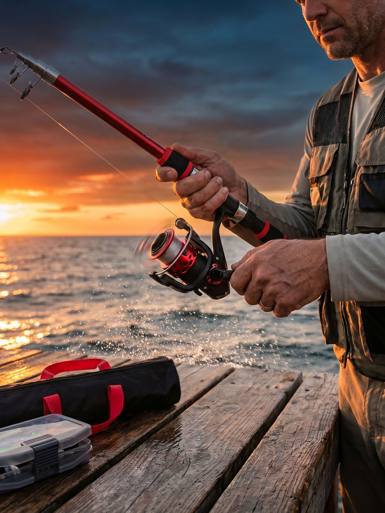 Fishing Rod Reel Combos Collap - Reel Bag review and price