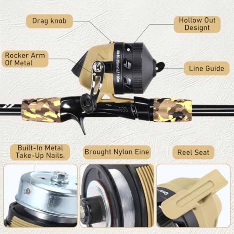 Fishing Rod and Reel Combo, Li - Spincast Reel review and price